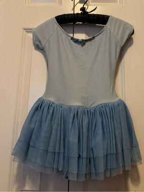 Dance Theatricals Blue Ballet Dance Costume Tutu Girls Medium Pull On